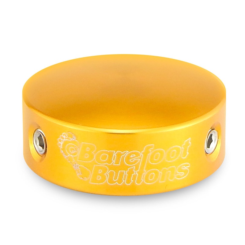 Barefoot Buttons V1 Standard Pedal Footswitch Topper – Gold