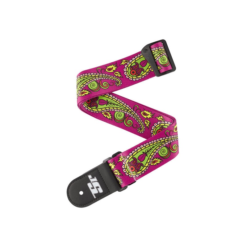 D’Addario Joe Satriani Woven Guitar Strap – Paisley Purple