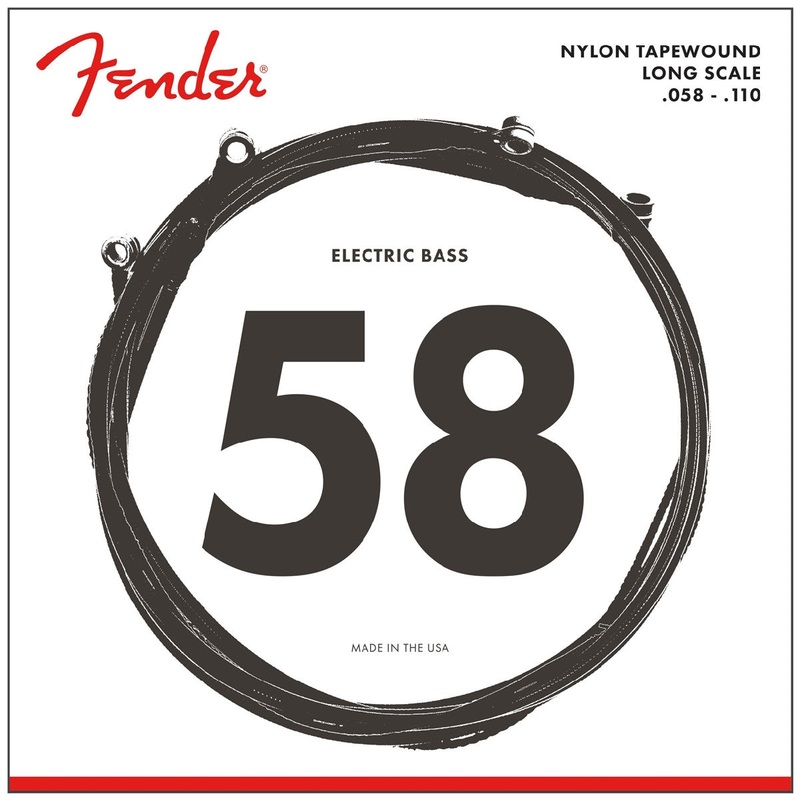 Fender 9120 Nylon Tapewound Bass Strings – .058 – .110 Gauge