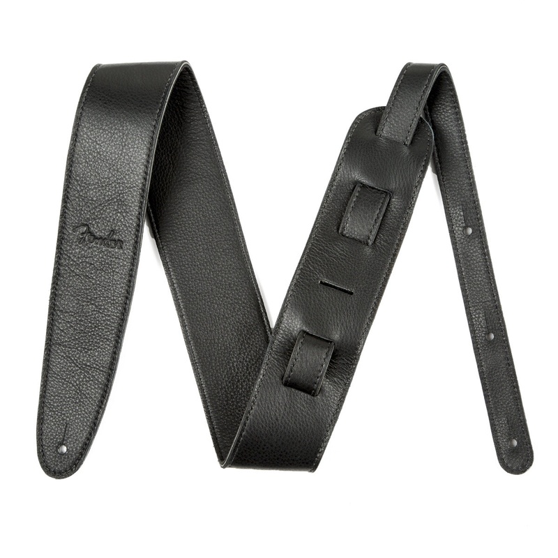 Fender Artisan Crafted Leather 2.5 in. Guitar Strap – Black