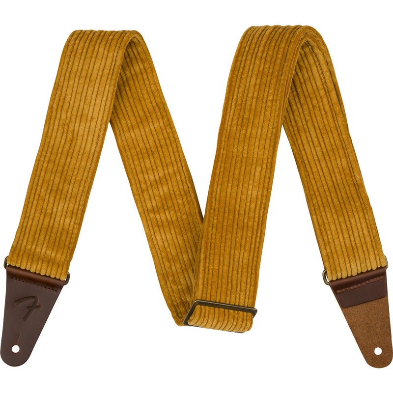 Fender Corduroy 2 in. Guitar Strap – Blaze Gold