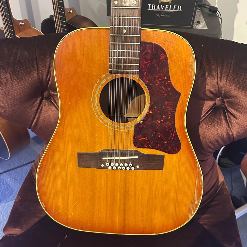 Gibson 1964 B-45-12 12-String Acoustic Guitar w/ Case – Natural (Pre-Owned)