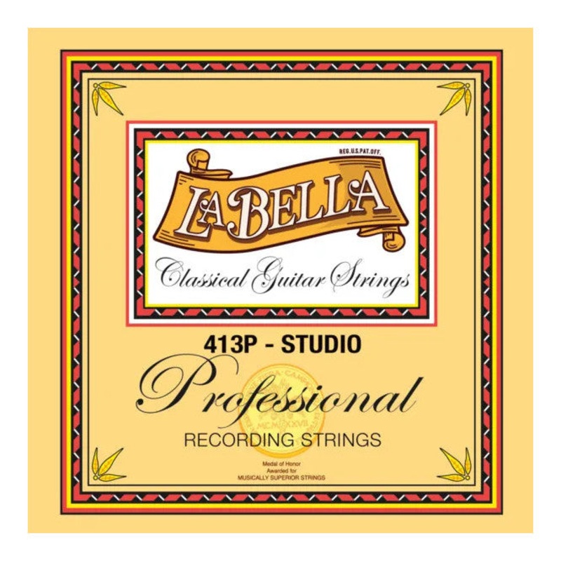 La Bella 413P Professional Studio Recording Nylon Guitar Strings – Medium Tension