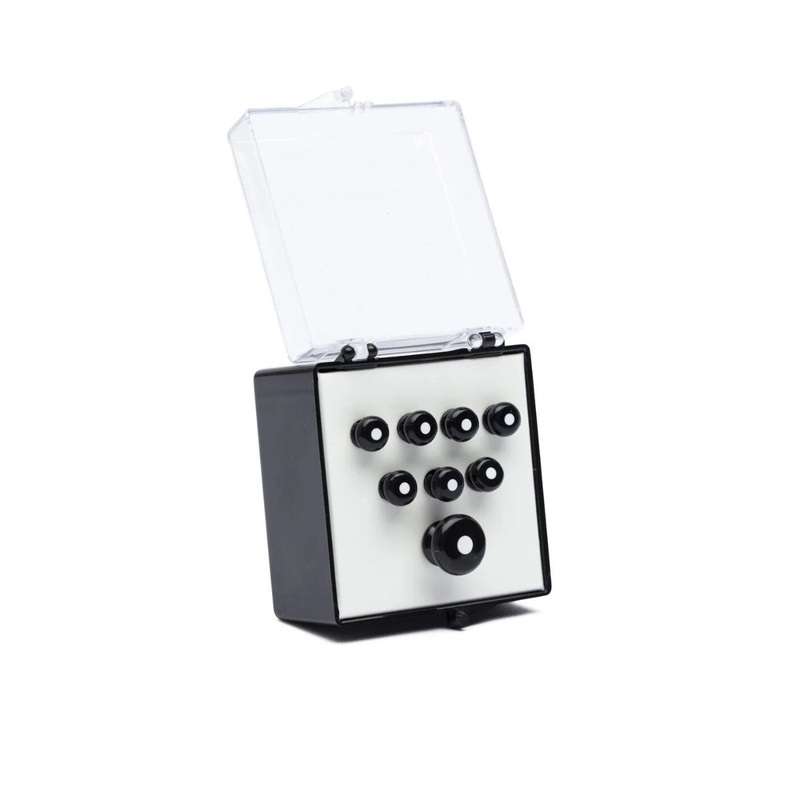 Martin Inlaid Bridge & Endpins – Black/White