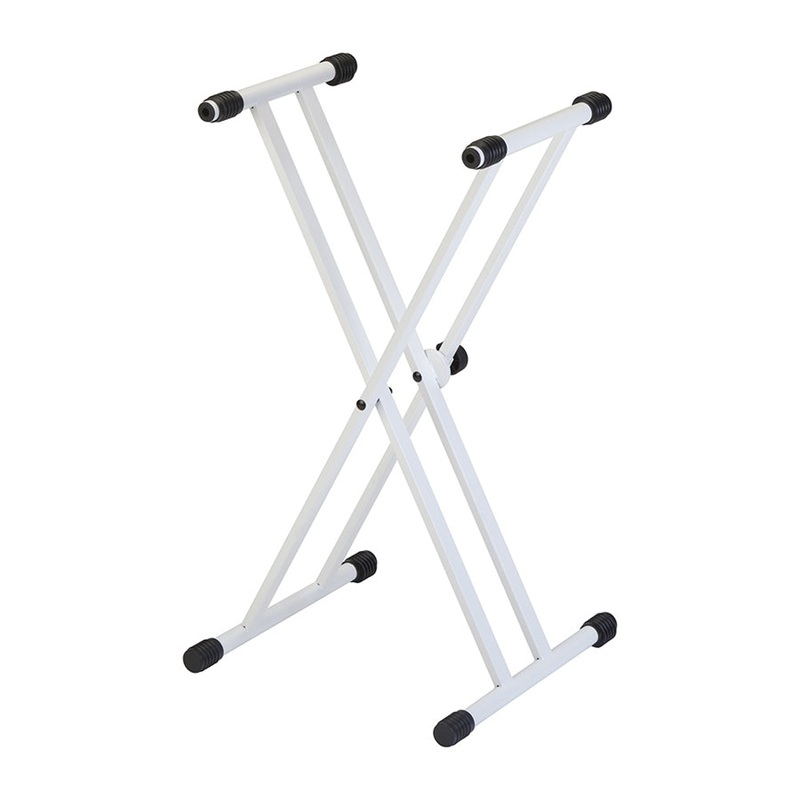 Quik Lok T/20WH Double Braced Keyboard Stand – White
