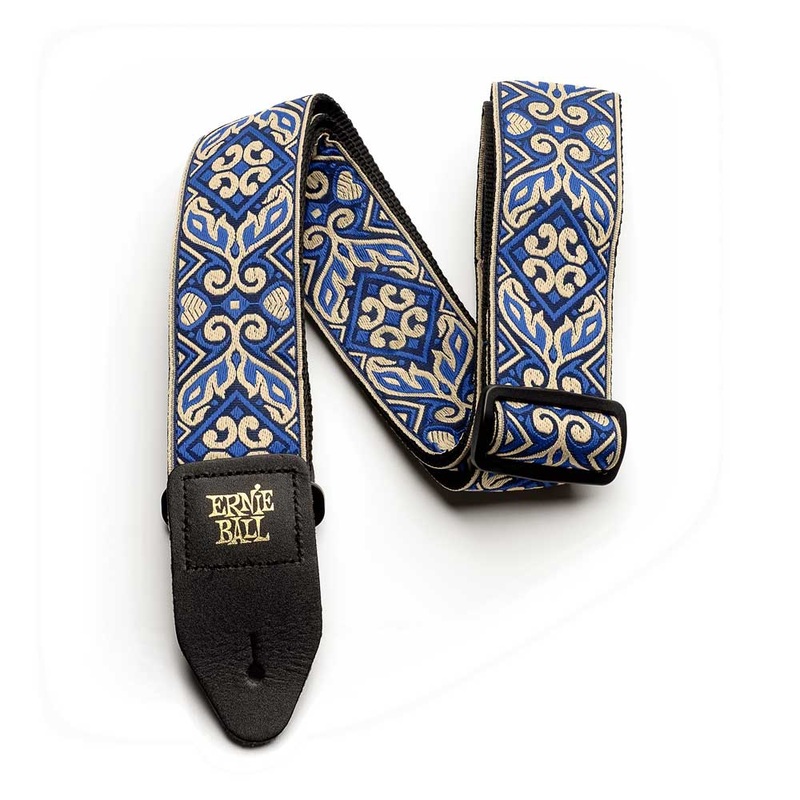 Ernie Ball P04165 Jacquard Design Polypro 2 in. Guitar Strap – Tribal Blue