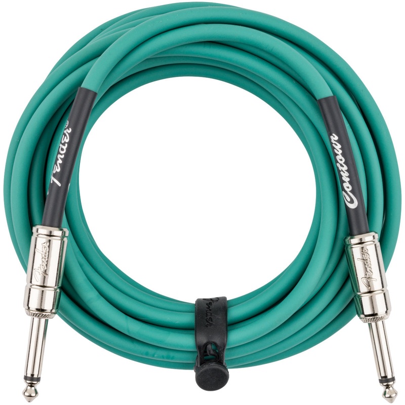 Fender Contour Series Instrument Cables – 18.6 ft. – Sherwood Green