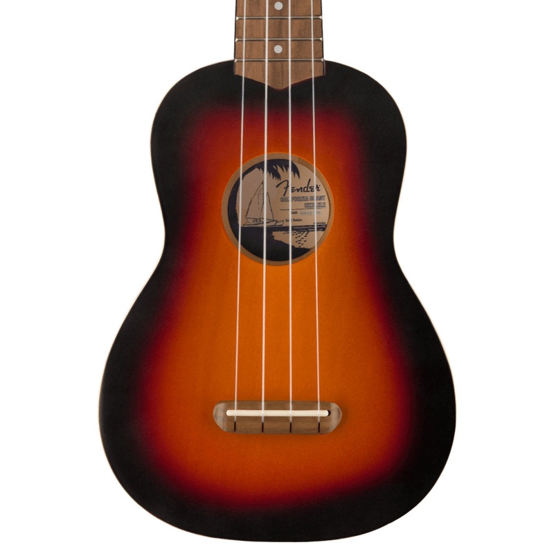 Fender Venice Soprano Ukulele – Walnut Fingerboard – 2-Color Sunburst