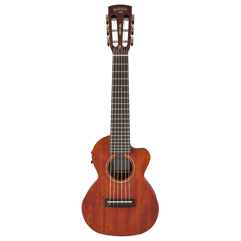 Gretsch G9126 A.C.E. Guitar-Ukulele, Acoustic-Cutaway-Electric with Gig Bag – Honey Mahogany Stain
