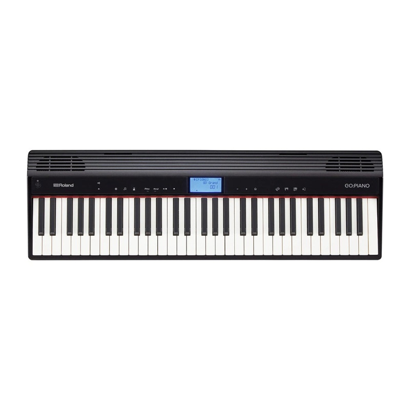 Roland GO:PIANO Portable 61-Key Digital Piano with Music Rest – Black
