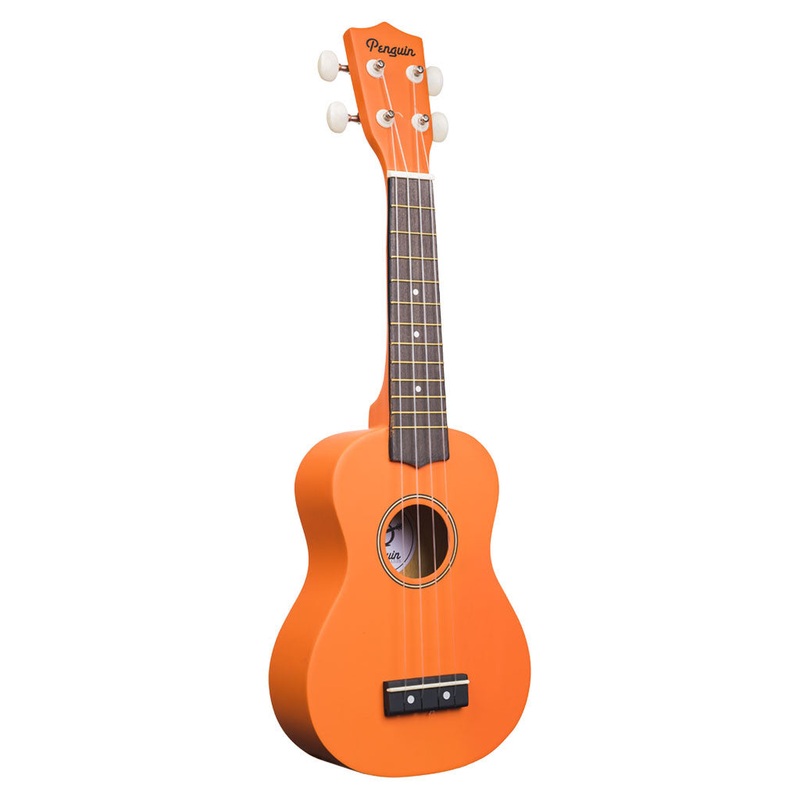 Amahi PGUKOR Soprano Penguin Ukulele with Gig Bag – Orange