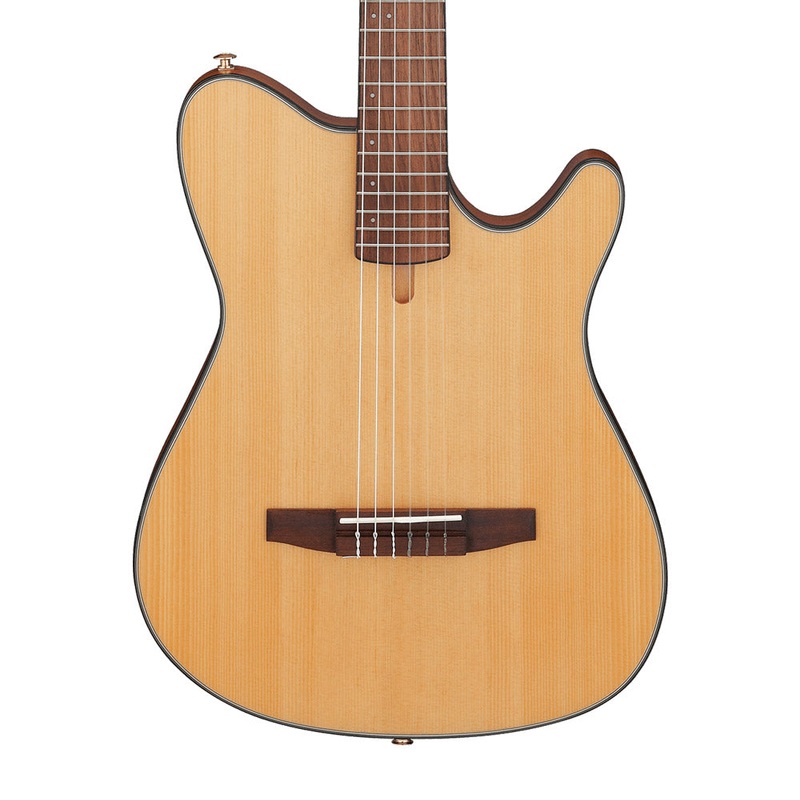 Ibanez FRH10NNTF Thinline Acoustic-Electric Nylon String Guitar – Natural Flat Finish