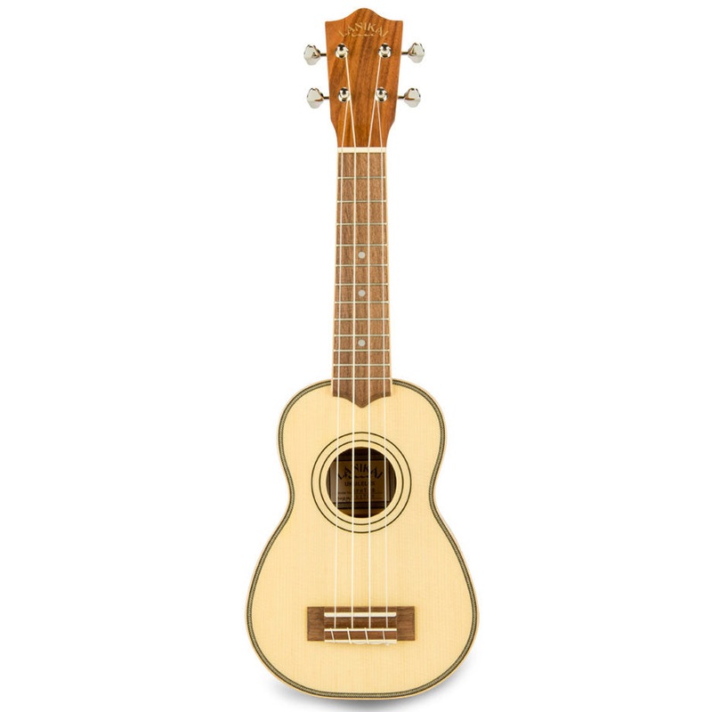 Lanikai SPST Spruce Soild Top Morado Back and Side Soprano Ukulele