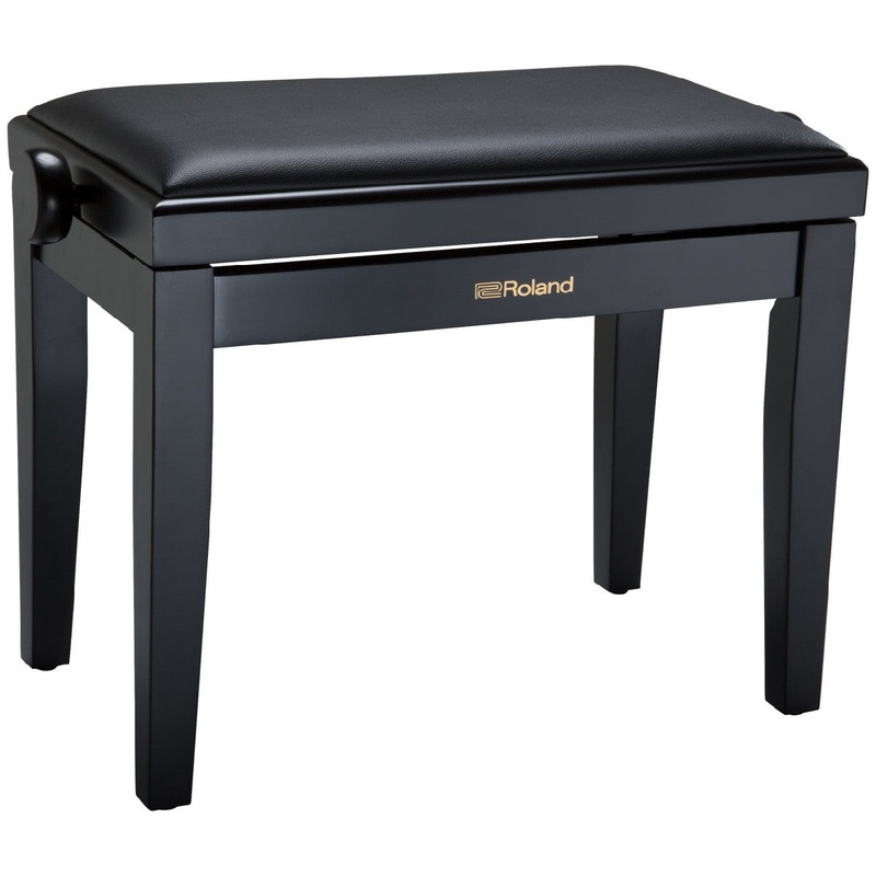 Roland RPB-200PE Piano Bench with Cushioned Seat – Satin Black